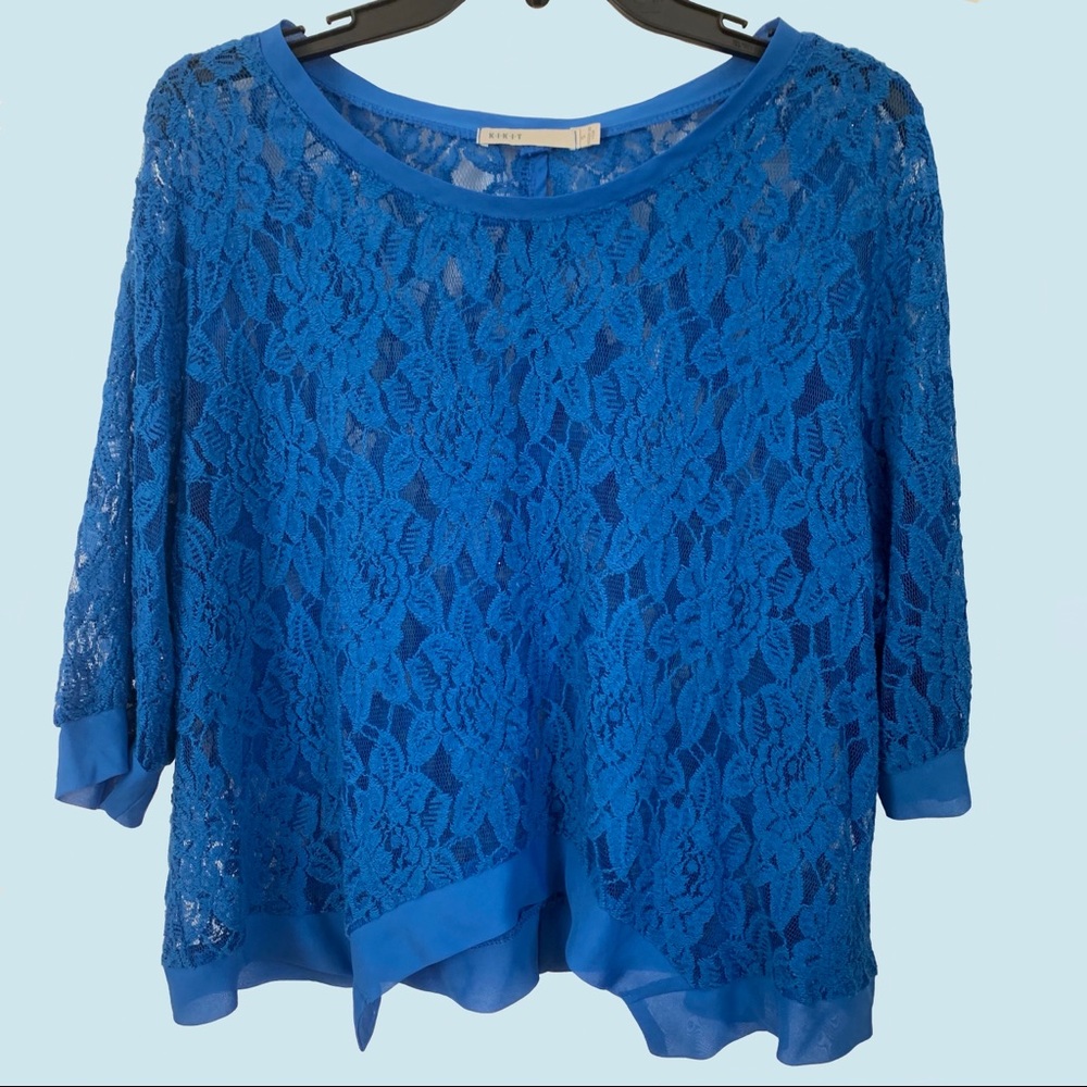 Mesh Half-Open Back Shirt